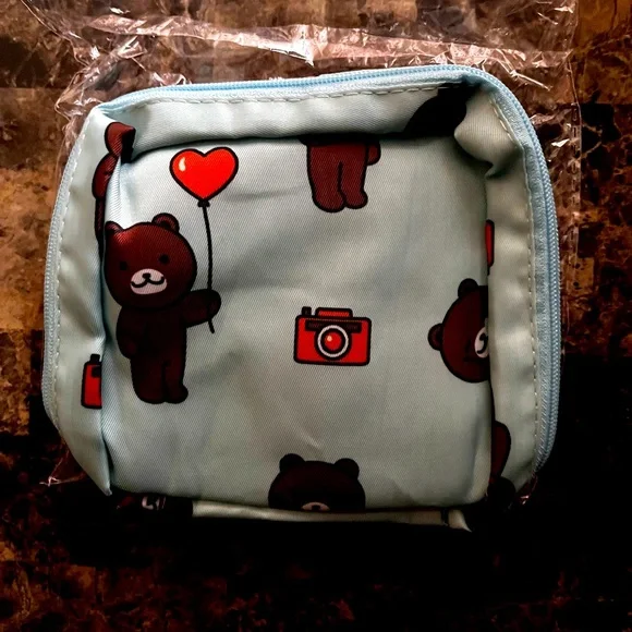 💰 3For$18💰NWT Cute Light Blue Mini Bag For Women/Girls With Bears - Picture 9 of 14